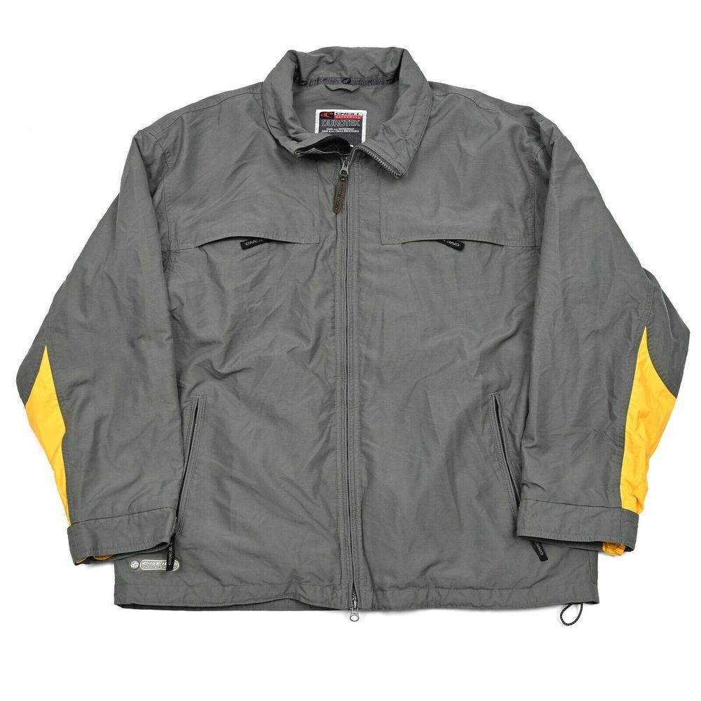 O'Neill Men's Waterproof‎ Snowboard Jacket Outerwear Durotek Gray Yellow Large